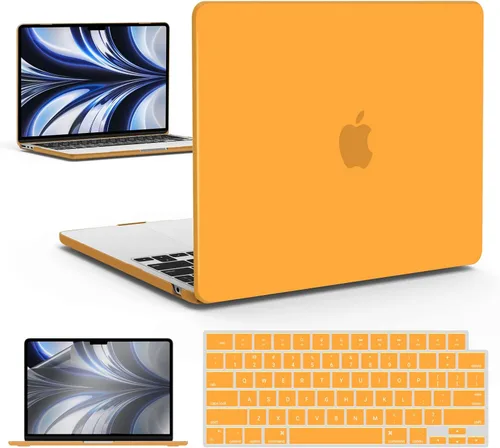Miniatura 39 de IBENZER Funda para MacBook Air de 13 pulgadas 2026 2025 2024 2023 2022 M4 A3240 M3 A3113 M2 A2681, funda rígida con cubierta de teclado ScreenFilm