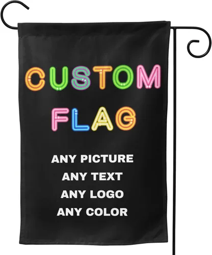 Bandera de jardín personalizada para exteriores, banderas personalizadas de doble cara de 28 x 40 pulgadas, para hacer tu propia bandera divertida