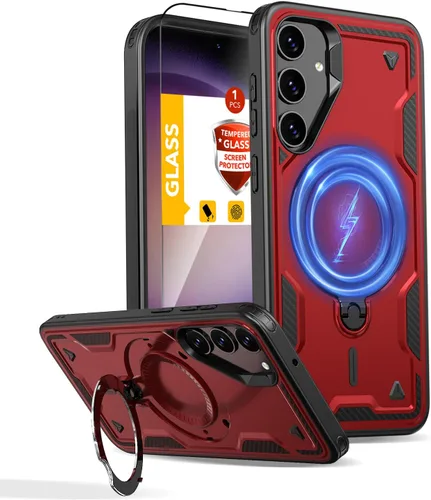Miniatura 71 de Funda magnética para Google Pixel 9A compatible con cargador inalámbrico MagSafe, para Pixel 9A, funda de teléfono integrada de 360 °, con 2