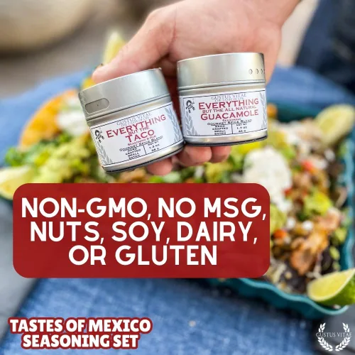 Miniatura 7 de Gustus Vitae Set de regalo de condimentos mexicanos – Tastes of Mexico – Mezcla de especias artesanales – Juego de 6 – Sin OMG, totalmente natural