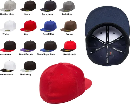 Miniatura 2 de Gorra Flexfit 210 personalizada con logotipo personalizado. Bordado. Bill plano ajustado