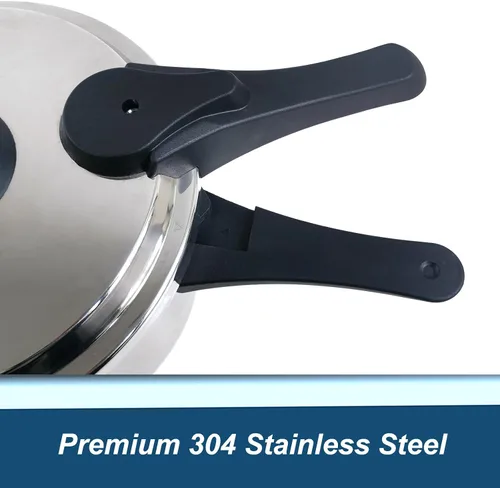 Miniatura 8 de XINFU - Olla a presión de acero inoxidable 304 resistente de 4.2 cuartos de galón para 1-3, modos estándar/rápido, múltiples características