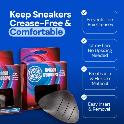 Miniatura 2 de Protectores de arrugas para zapatos, cómodos protectores antiarrugas para hombres, mujeres y niños, insertos que no se arrugan para tenis