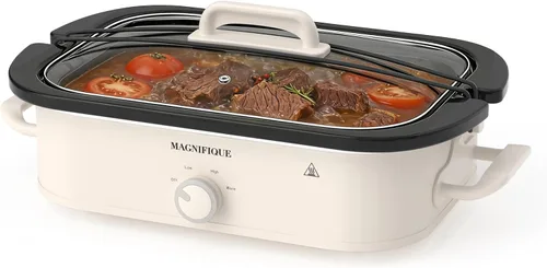 Miniatura 10 de Olla de cocción lenta de 4 cuartos con configuración manual de olla de guisantes - Aparato pequeño de cocina perfecto para cenas familiares, olla