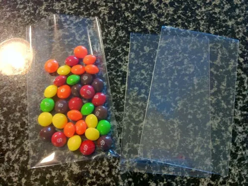 Miniatura 2 de UNIQUEPACKING 100 bolsas de celofán planas transparentes de 3 x 5 (O), buenas para dulces y galletas 2-Transparente