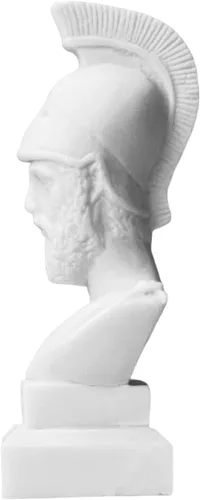 Miniatura 3 de Pericles, líder de la democracia ateniense, escultura de estatua de alabastro fundido