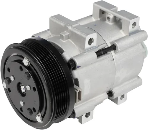 Miniatura 28 de Compresor de aire SCITOO para Audi A3 1.4L-2.0L, Q3-Q7, TT, TTS, Eos 2006-2018, 6SEU14C, Plata, Aleación de Aluminio, Polea de 10mm, Aceite PAG46