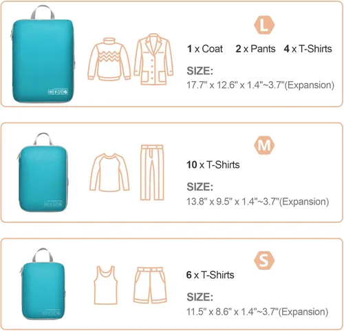 Miniatura 2 de Cambond - Cubos de compresión para viajes, organizadores de equipaje para maletas