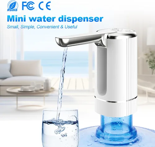 Miniatura 4 de Dispensador de agua plegable con batería de litio de 1200 mAh para botella de 5 galones, bomba de agua estable automática, bomba portátil de agua
