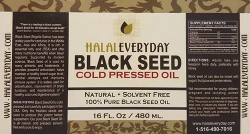 Miniatura 5 de Aceite puro de semilla negra, 16 onzas, semilla negra 100% pura y prensada en frío, sin OGM y vegano, nigella sativa