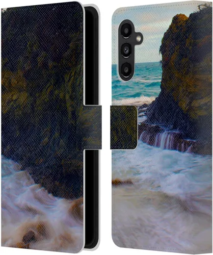 Miniatura 7 de Head Case Designs Haroulita Laguna 3 Places 2 - Funda de piel tipo cartera con licencia oficial compatible con Samsung Galaxy A13 5G (2021)
