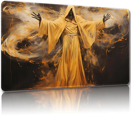 Miniatura 9 de MTG - Tapete de juego con bolsas de almacenamiento gratis, tapete de juego MTG de 24 x 14 pulgadas, TCG y tapete de juego de mesa para tarjetas