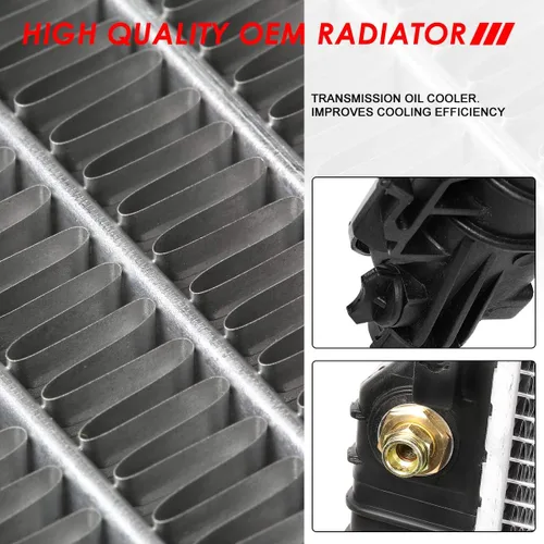 Miniatura 4 de Auto Dynasty Radiador compatible con 08-15 Chevy Captiva Sport/Saturn Vue 2.4L/3.5L AT, DPI 13057 Radiador de refrigeración de 1 fila estilo 08-15