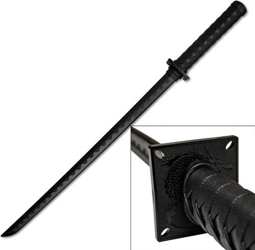 Miniatura 5 de Master USA Training Sword, Black Polypropylene Samurai Style Handle-Sparring Practice Equipment