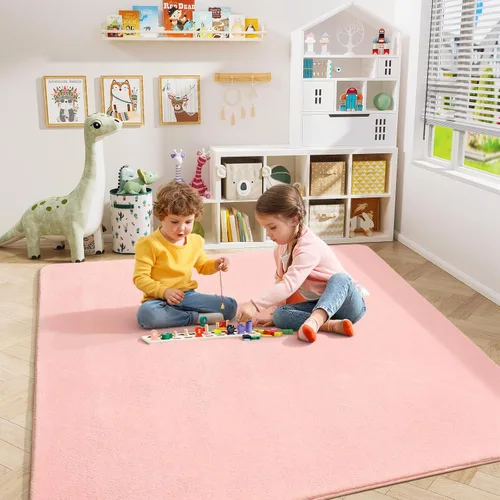 Miniatura 200 de Amearea Alfombras modernas para dormitorio, sala de estar, alfombra de espuma viscoelástica gruesa de 4 x 6 pies, alfombra de espuma viscoelástica