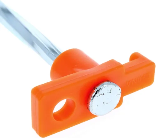 Miniatura 6 de Estacas de acero galvanizado para tienda de campaña de 10 piezas, estacas de jardín naranja