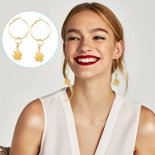 Miniatura 6 de PAGOW 96 aretes de aro, de aleación hipoalergénica, redondos, para hacer joyas, aretes de cuentas abiertas, accesorios de arte para manualidades