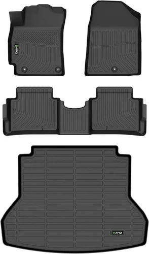 Miniatura 29 de HAFIDI® - Tapetes para auto con almacenamiento debajo del asiento, para todo clima, antideslizantes, de elastómero termoplástico, para la primera