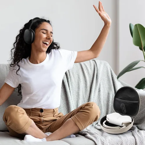 Miniatura 6 de ProCase Estuche Rígido para AirPods Max, Estuche de Viaje Portátil para Auriculares con Cubierta de Silicona para Almohadillas y Bolsillo de Malla