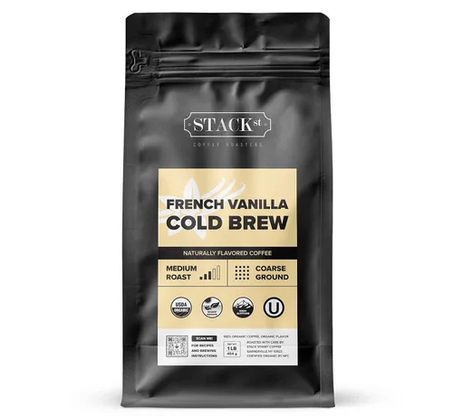 Miniatura 8 de Café orgánico de preparación en frío molido grueso 1 libra - CRANK Cafeína de alto voltaje tostado oscuro, molido grueso - por Stack Street