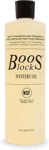 Miniatura 13 de John Boos Juego de cuidado de 2 piezas, Mystery Oil de 16 oz y Board Cream de 5 oz - Fórmula de mantenimiento totalmente natural para bloques