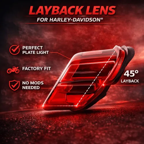 Miniatura 4 de Eagle Lights Luz Trasera Roja Intermitente LED de Mejora para Harley Davidson Sportster/Softail/Touring/Dyna