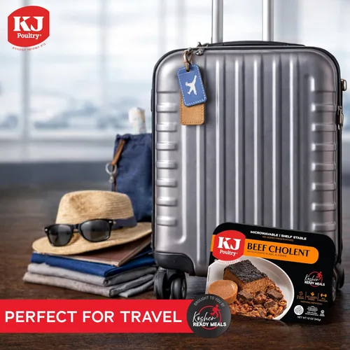 Miniatura 6 de KJ Poultry Comidas preparadas Kosher – Chulent de carne y kugel, MRE comidas de carne listas para comer, comida de shabat (paquete de 6) preparada