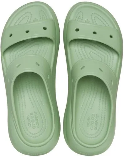 Miniatura 5 de Crocs Sandalias clásicas unisex para adultos Crush Verde Pálido