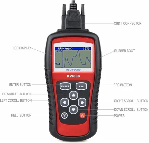 Miniatura 4 de MaxiScan MS509 KW808 OBD2 OBDII EOBD escáner lector de código de coche probador de diagnóstico