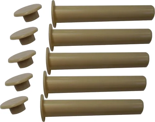 Miniatura 6 de Juego de 5 fundas y tapas grises para valla de seguridad de piscina, fabricado originalmente por Life Saver Pool Fence DIY – Diámetro de base de 5/8