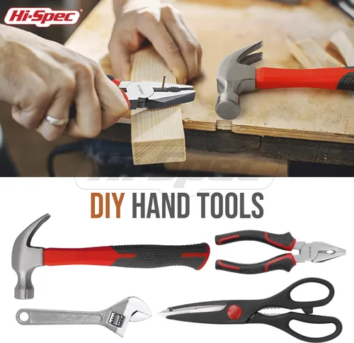 Miniatura 4 de Hi-Spec Kit de herramientas para el hogar de 54 piezas, color rojo, juego de herramientas manuales esenciales con caja de herramientas