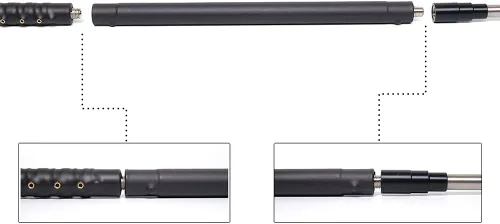 Miniatura 7 de Antena telescópica portátil GRA‑1900T HF/VHF 1.8-50 MHz (524.9-19.7 ft) con conector PL‑259/UHF 120 W, antena móvil ligera y baja SWR DX