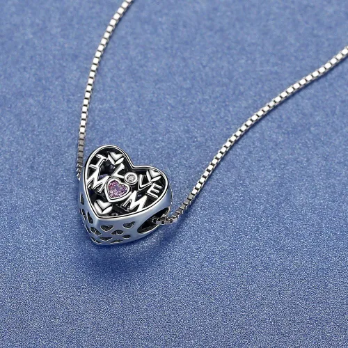 Miniatura 5 de ASELFAD I Love You Heart Sterling Silver Charms for Bracelets Best Valentines Day Mothers Day Christmas Anniversary Birthday Gifts for Mom Daughter