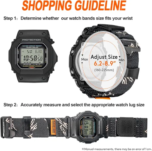 Miniatura 8 de Correa de reloj para Casio G-Shock para hombres DW-D5600/5610/5700/8900, GLS-100/5600/6900/8900, GD-100/110/120/350, correa Casio de 16 mm de cuero