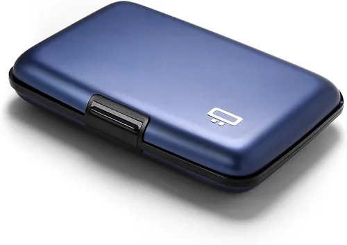 Miniatura 37 de ÖGON -DESIGNS- Portatarjetas de aluminio, protección RFID contra fraude y desmagnetización, billetera compacta, funda inteligente modelo STOCKHOLM V1
