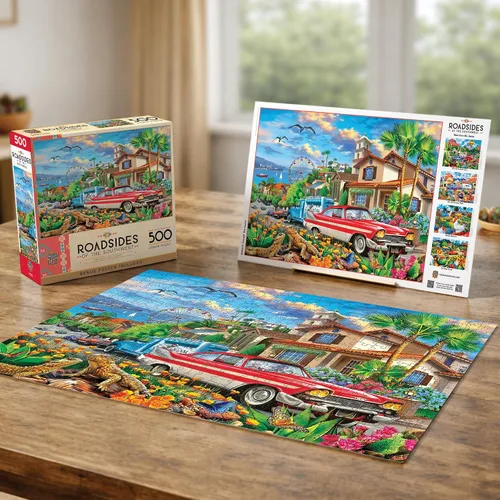Miniatura 7 de Masterpieces Cruisin' The Coast - Rompecabezas de 500 piezas para adultos