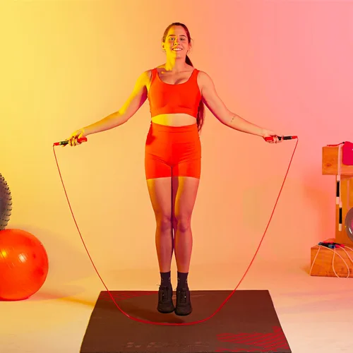 Miniatura 7 de Elite Jumps The Freestyle Rope - Cuerdas de salto de PVC para fitness, cuerdas de salto para adultos de primera calidad para fitness, cuerda de Rojo
