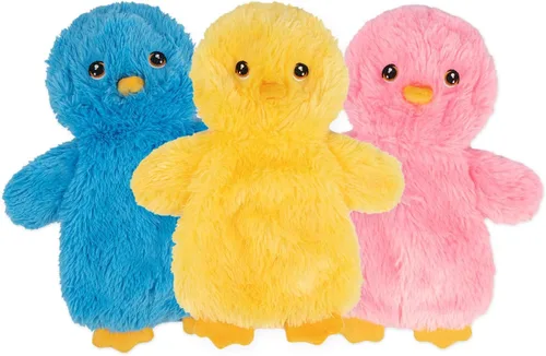 Miniatura 19 de Best Pet Supplies - Juguetes para cachorros y perros adultos, crujen y hacen chirridos, pato, rosa claro Pato arrugado (rosa claro)