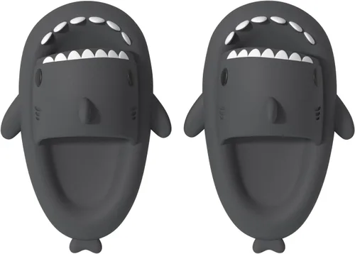 Miniatura 4 de ChayChax- Sandalias con diseño de tiburónnubecaricatura antideslizantes de punta abierta para niños y niñas, muy cómodas, bonitas, suela gruesa