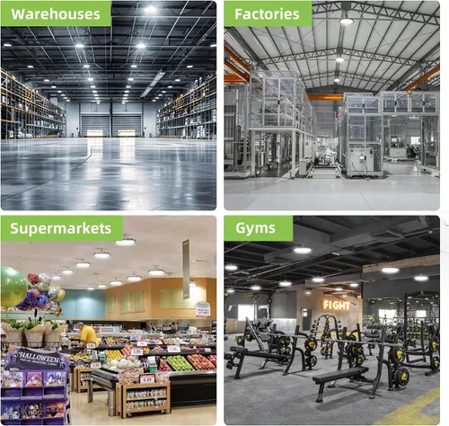 Miniatura 8 de 150W Luz LED UFO de Alta Bahía, 20250lm 5000K Luz LED UFO de Alta Bahía para Tienda [Equivalencia 450W MH/HPS] 100-277V IP65 Iluminación Comercial