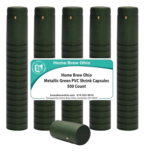 Miniatura 3 de Cápsulas retráctiles de PVC verde metálico-500