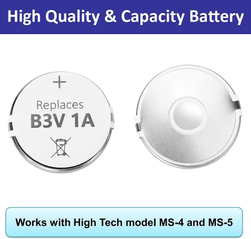Miniatura 2 de B3V - Batería de repuesto de alta capacidad compatible con collares electrónicos de alta tecnología de MS-4 y MS-5, paquete de 12