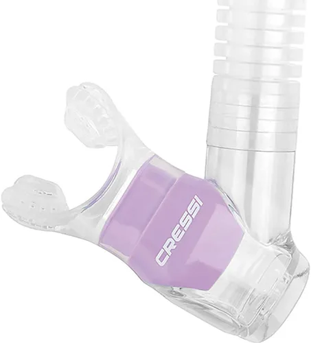 Miniatura 3 de Cressi Supernova Dry, esnórquel seco para buceo para adultos Claro/Lila