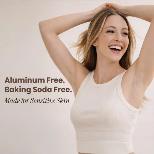 Miniatura 5 de Desodorante sin aluminio para hombres y mujeres, fabricado en Estados Unidos con ingredientes naturales y 55% orgánicos, protección contra olores