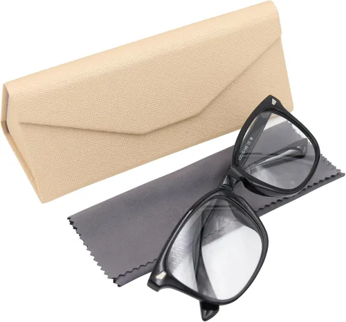 Miniatura 67 de Real Sic Funda para lentes de sol para hombres y mujeres, soporte magnético plegable para lentes de sol, inspirado en el color sólido