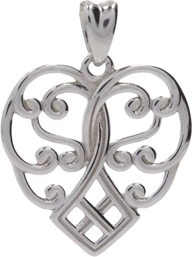 Miniatura 3 de Jewelry Trends Colgante de plata de ley con corazón celta victoriano, Metal, no conocido