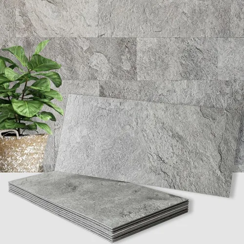 Miniatura 12 de AULIGET 20 piezas de azulejos de pared de piedra sintética ligera para despegar y pegar, 6 x 12 pulgadas, PVC para cocina, baño, lavandería, cámper
