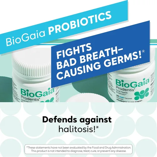 Miniatura 5 de BioGaia Prodentis Probióticos orales Promueve encías y dientes saludables Defiende contra el mal aliento y problemas dentales Mejora