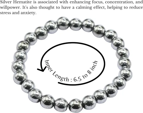 Miniatura 167 de Amazing Gemstone Pulsera de cristal para mujeres y hombres, pulsera de cristal curativo de protección, pulsera elástica con cuentas de piedras