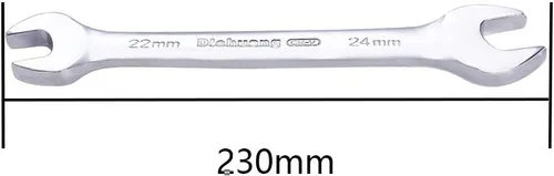 Miniatura 2 de Utoolmart Llave doble de extremo abierto, llave métrica de 9.055 in de longitud, llave de pie de gallo de 0.866 in x 0.945 in, CR-V, totalmente